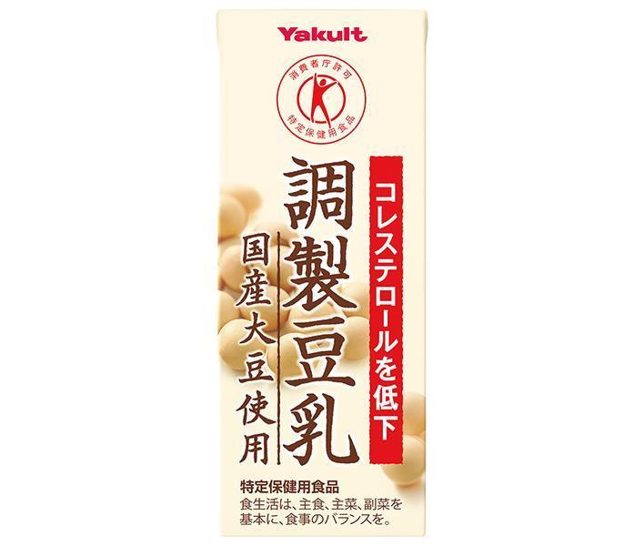 ヤクルト本社 ヤクルト 調製豆乳 国産大豆使用 200ml 紙パック 2ケース（48本） ソフトドリンク 豆乳、豆乳飲料の商品画像