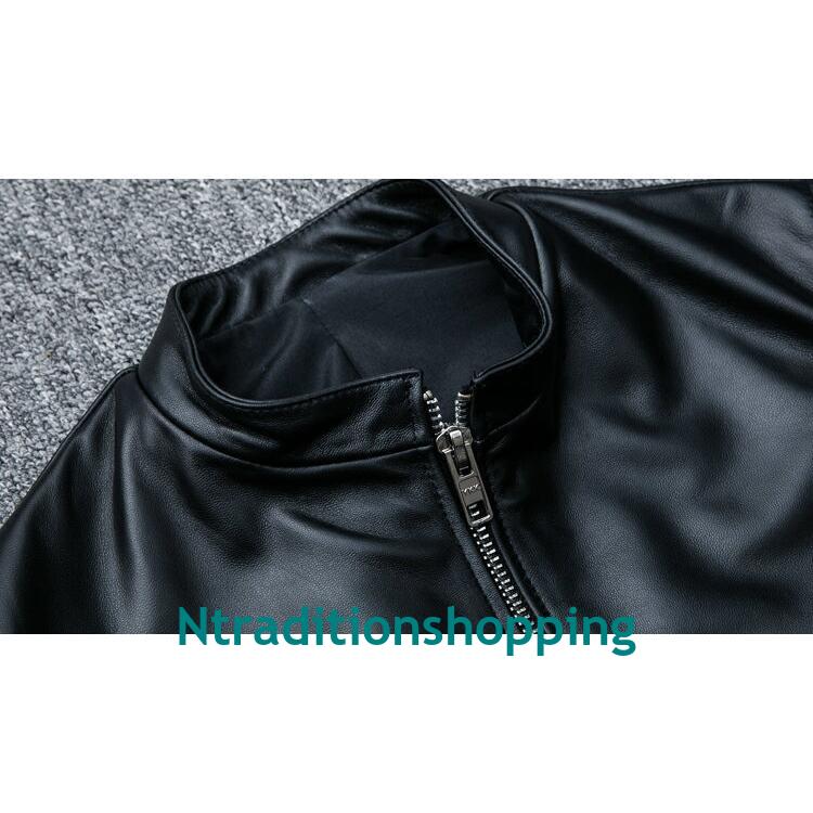  rider's jacket men's leather jacket original leather sheep leather leather jacket rider's jacket simple soft feel of .. light popular jacket 