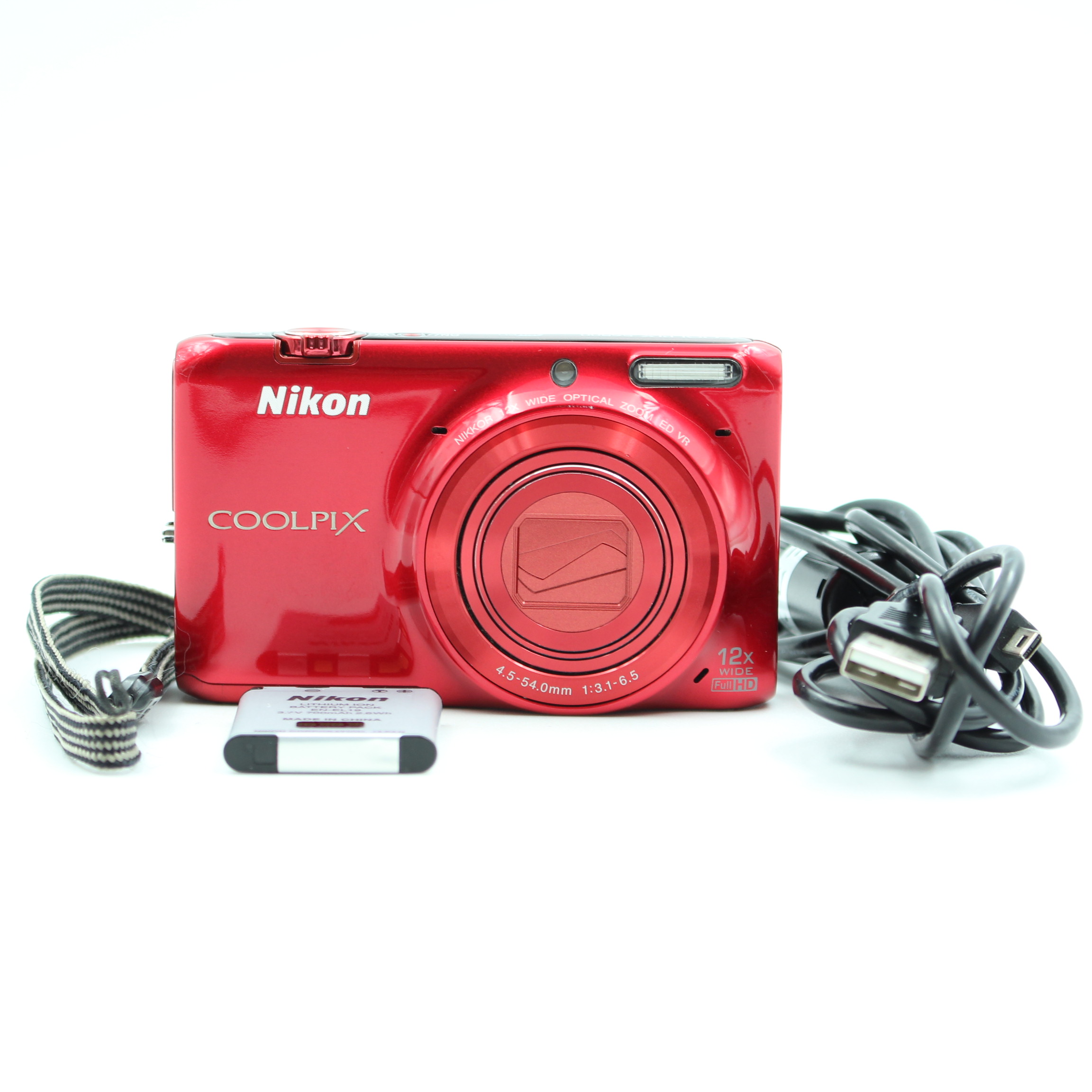 ニコン クールピクス COOLPIX S6500（グロッシーレッド） コンパクト