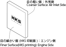 [HKS] super air filter for exchange filter M2 size (255 X 232)