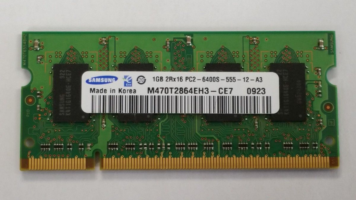 DDR2-800 （PC2-6400） DDR II SO-DIMM 1GB メモリーの商品画像