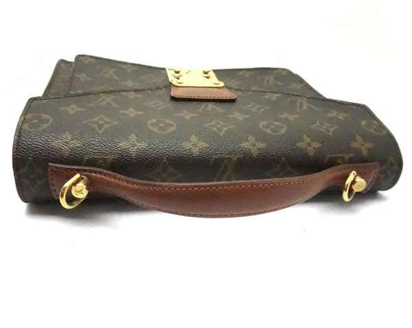  б/у безопасность цена LV Louis Vuitton монограмма сумка monso-M51185 ремешок отсутствует 