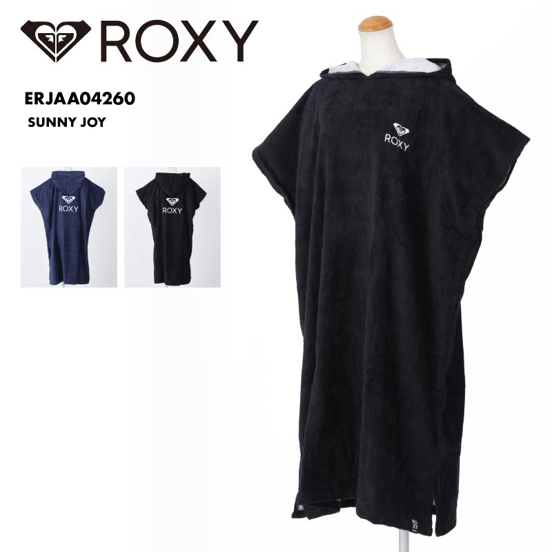 ROXY/ Roxy lady's . put on change poncho SUNNY JOY 2024 SPRING towel poncho sauna poncho with a hood . beach Surf poncho brand ERJAA04260