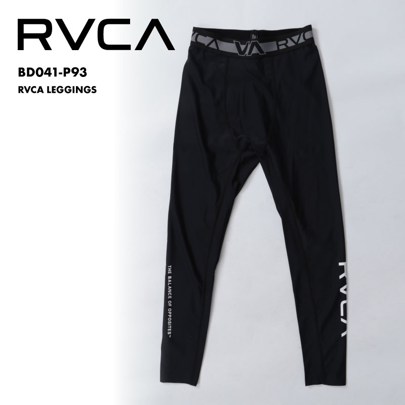 RVCA/ Roo ka men's leggings RVCA LEGGINGS 2023 SUMMER UPF50+ UV cut sunburn measures ultra-violet rays measures sea pool brand BD041-P93