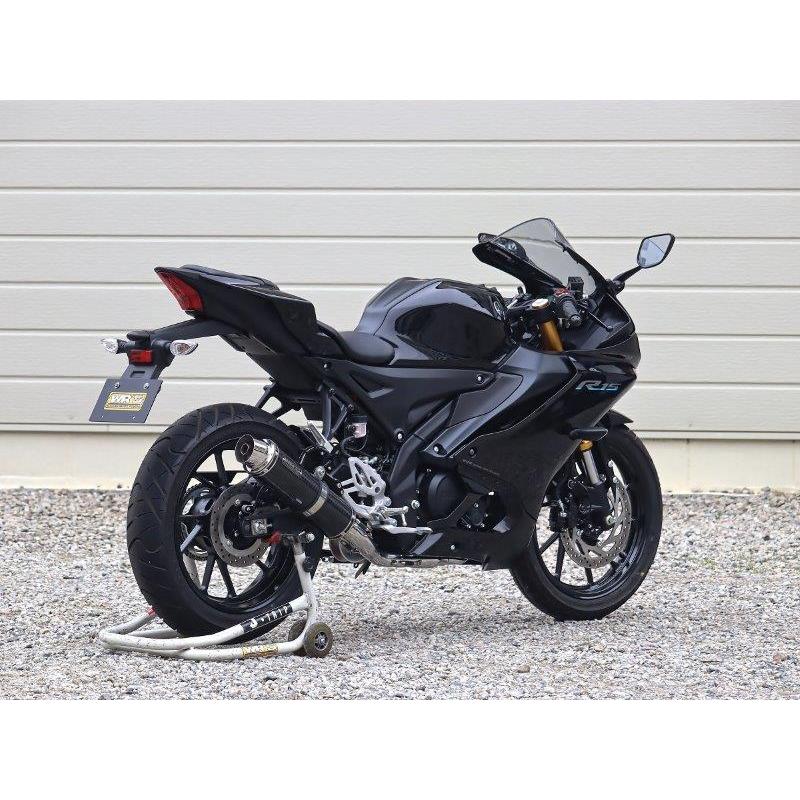 WR'S ラウンドタイプフルエキゾースト カーボン（YZF-R125/MT-125/8BJ-RE45J/YZF-R15/8BK-RG86J）SC2140JM バイク用フルエキゾーストの商品画像