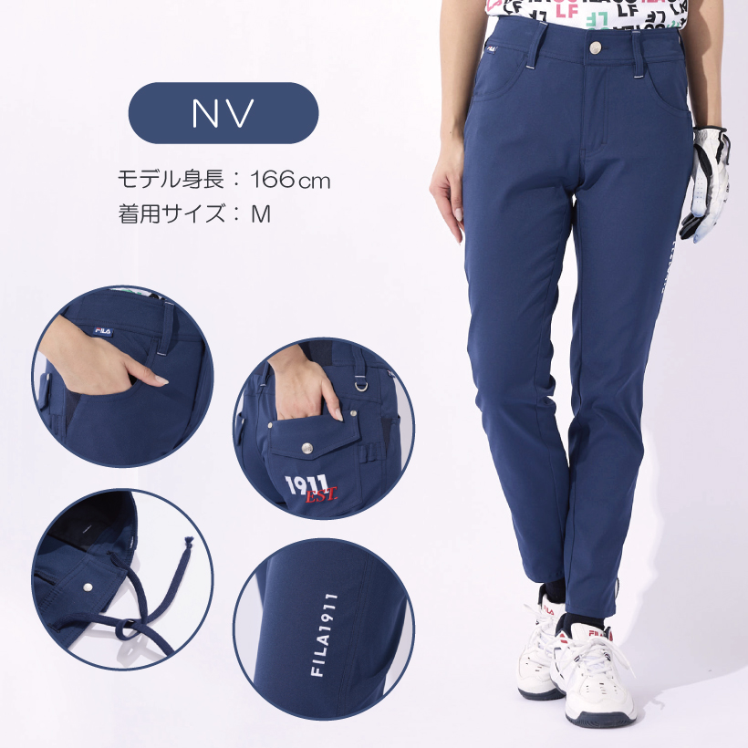 [SALE] lady's 9 minute height ankle pants long pants cropped pants stretch water-repellent speed .. sweat FILA GOLF filler Golf 753300