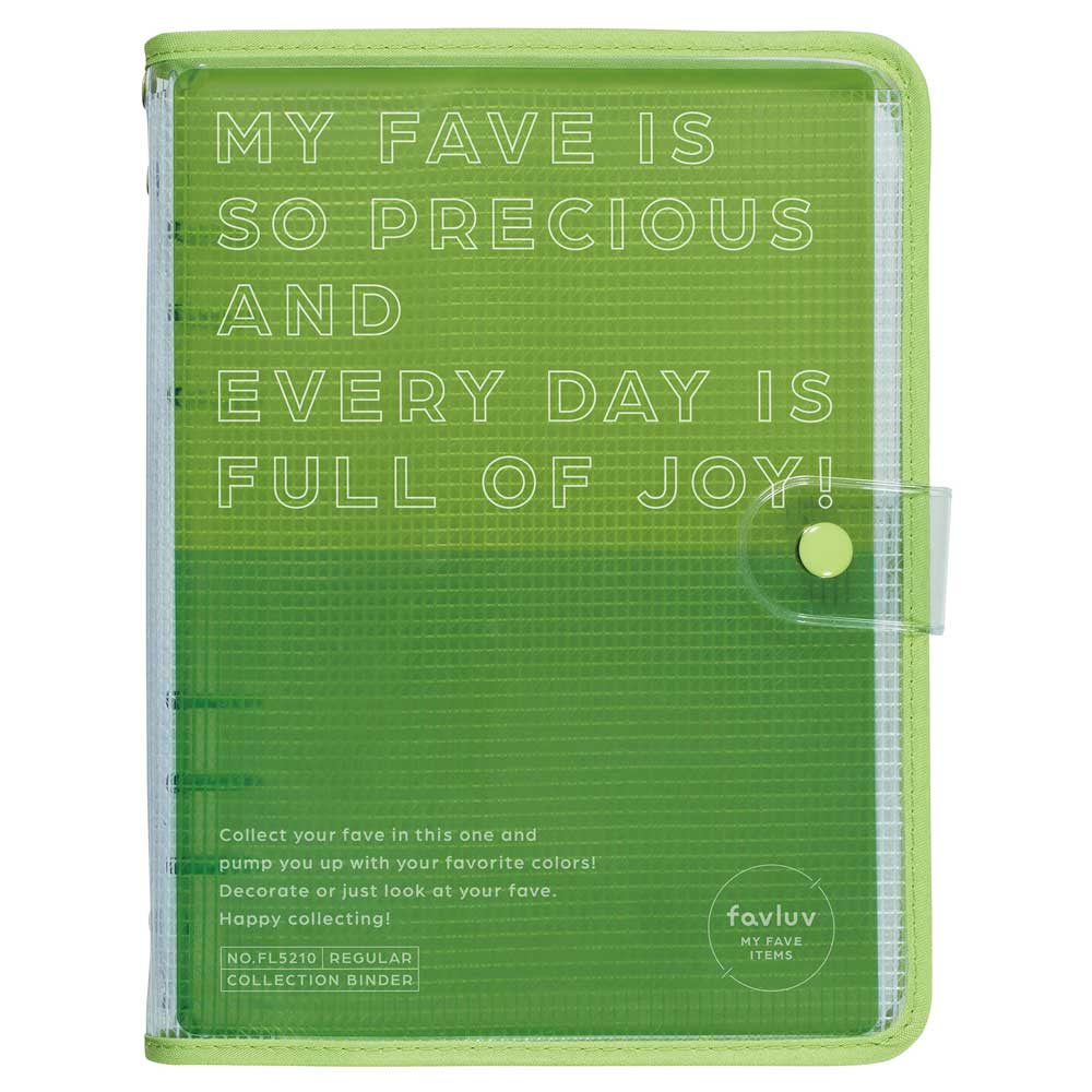 favluv コレクションバインダー レギュラーサイズ（緑）FL5210-GREEN×1冊の商品画像
