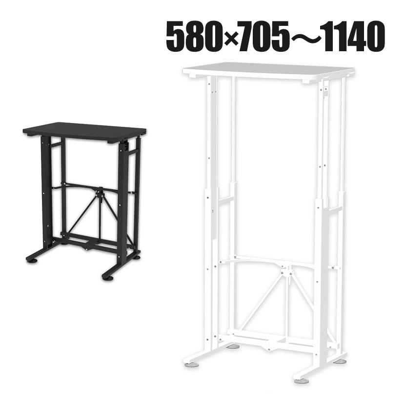 E-WIN スタンディングデスク 昇降デスク 【届いてすぐ使える！】 キャスター (固定脚) 取付けだけの簡単組立 天板の商品画像