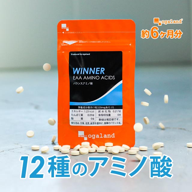 オーガランド バランスアミノ酸 250mg 6ヵ月分 540粒 × 1個の商品画像