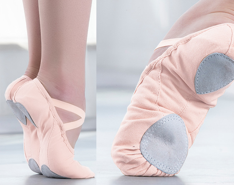  ballet shoes cloth made split sole canvas ground wide width .. adjustment rubber attaching 