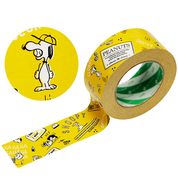 [... было использовано SNOOPY ограничение ] крафт-лента ( желтый ) лента дизайн лента упаковка для лента клейкая ленты SNOOPY подарок подарок модный симпатичный 