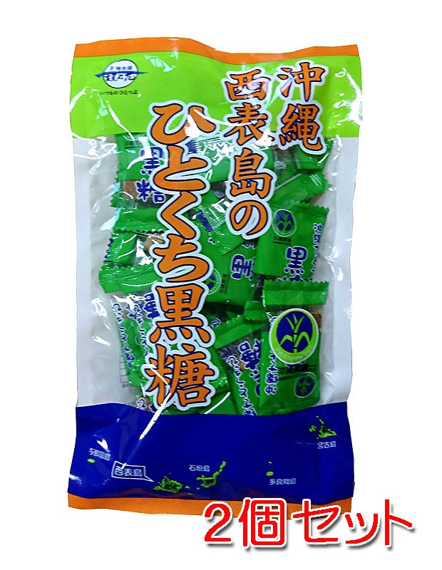黒糖本舗垣乃花 西表島産 沖縄のひとくち黒糖 90g×2袋の商品画像