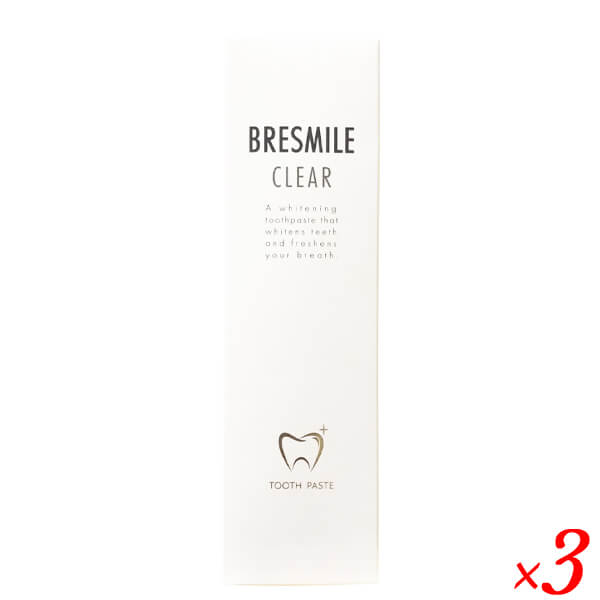 ブレスマイル ブレスマイルクリア 60g×3本 歯磨き粉の商品画像