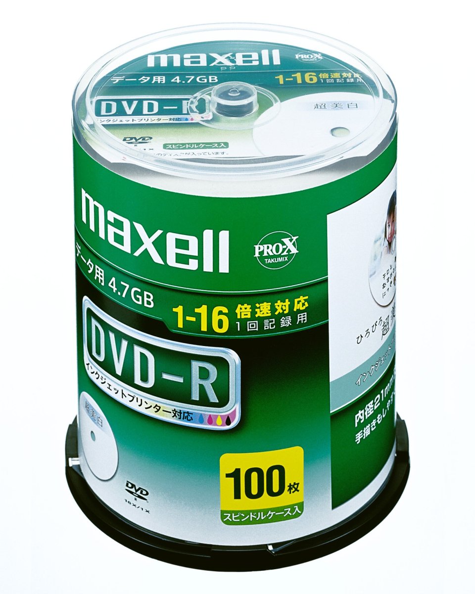 データ用DVD-R 16倍速 100枚 DR47WPD.100SP Aの商品画像