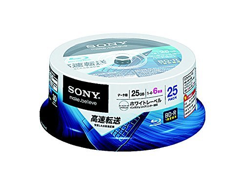 ソニー データ用BD-R 6倍速 25枚 25BNR1DCPP6 記録用ブルーレイディスクメディア（BD）の商品画像