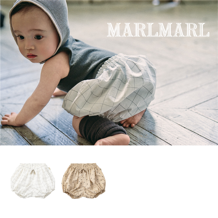  Maar Maar brumaMARLMARL bloomersbruma-z брюки непромокающие трусики детская одежда девочка мужчина празднование рождения подарок подарок graph white pindot 2025SS