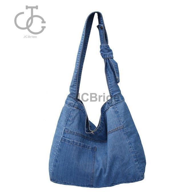  tote bag eko-bag tok pra A4 high capacity eko-bag diagonal .. bag simple shopping going to school commuting my bag Denim plain 