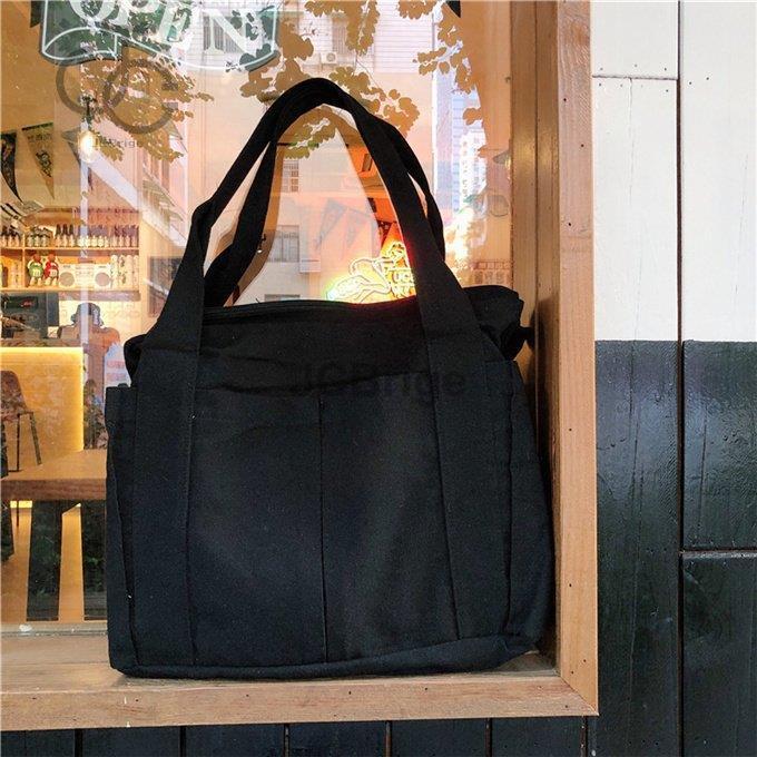  tote bag eko-bag tok pra A4 high capacity eko-bag handbag bag simple shopping going to school commuting my bag canvas plain 