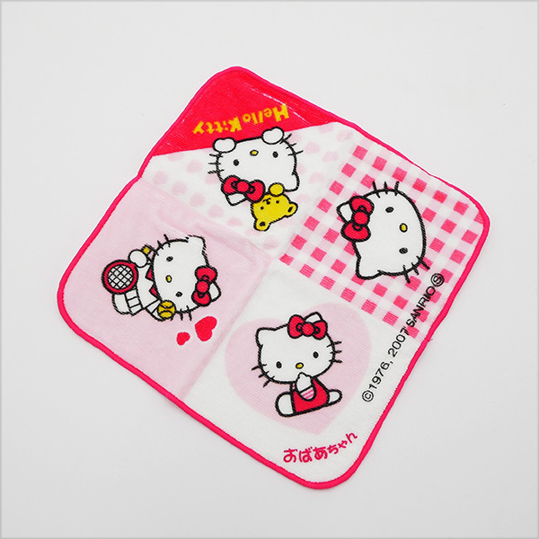  Hello Kitty имя носовой платок . line розовый хлопок 100% Sanrio Kitty Chan товары имя ввод название inserting Kids детский модный подарок подарок 