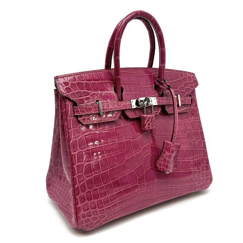  Hermes HERMES Birkin 25 Birkin 25 сумка большая сумка niro TIKKA потертость se крокодил rose she лопатка The -do розовый серебряный металлические принадлежности 