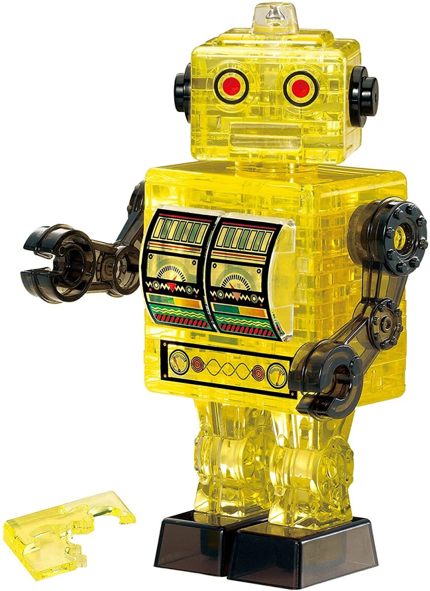 クリスタルパズル ブリキロボット・イエロー 50201の商品画像