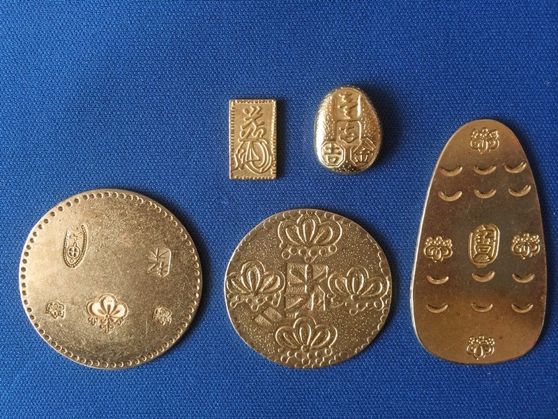  old coin new goods replica 14 kind set Wado .... gold .book@. length number silver 