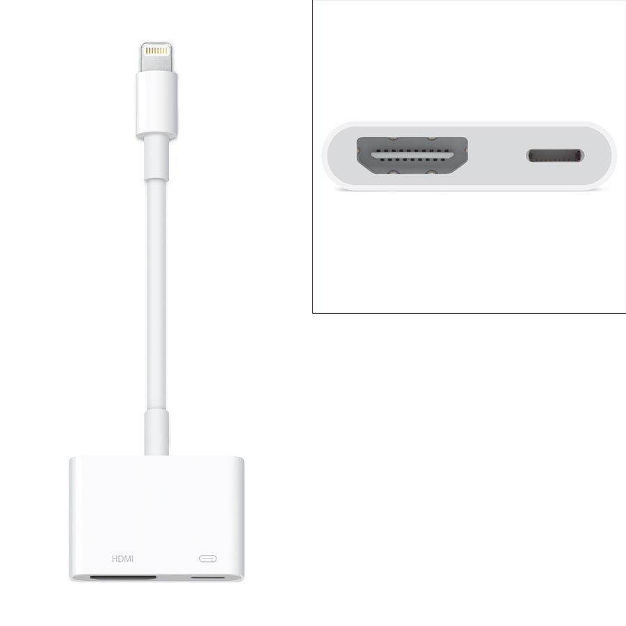 HDMI cable set / Apple original / Japan domestic regular goods Apple Lightning Digital AV adapter / MD826AM/A / iPhone HDMI conversion cable 