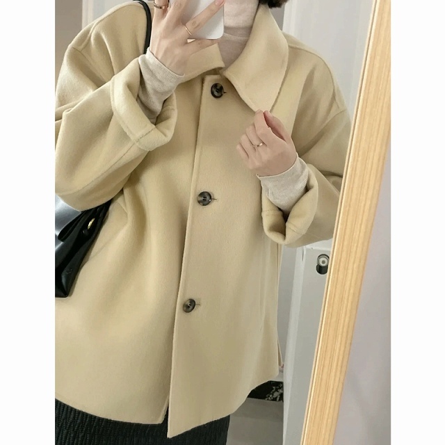 オンラインストア特価 コート レディース ピーコート 冬 Pコート トレンチ アウター ショートコート ショート丈 襟 演 オンラインストア直売 Ssl Daikyogo Or Jp