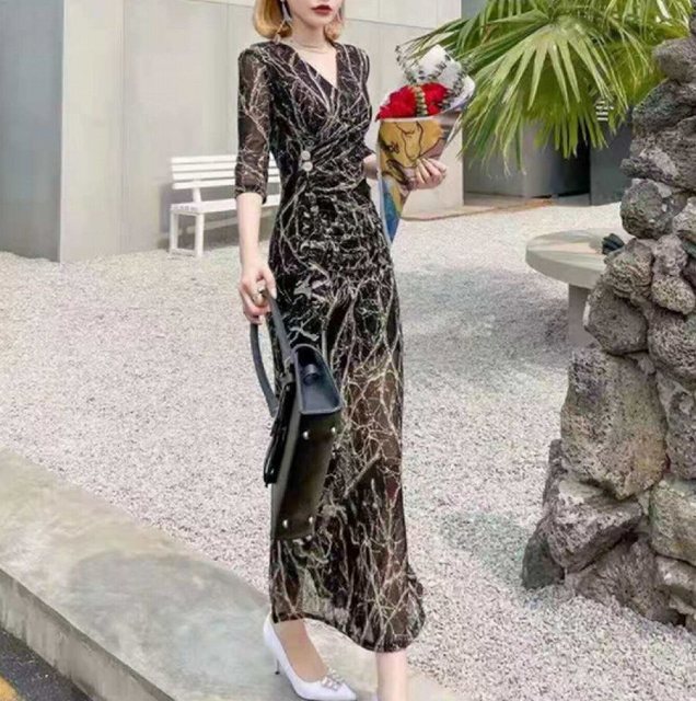 直売大特価 ワンピース レディース ロングワンピース 40代 コーデ 結婚式 羽織物 30代 ロング丈 七分袖 オンラインストア半額 Ssl Daikyogo Or Jp