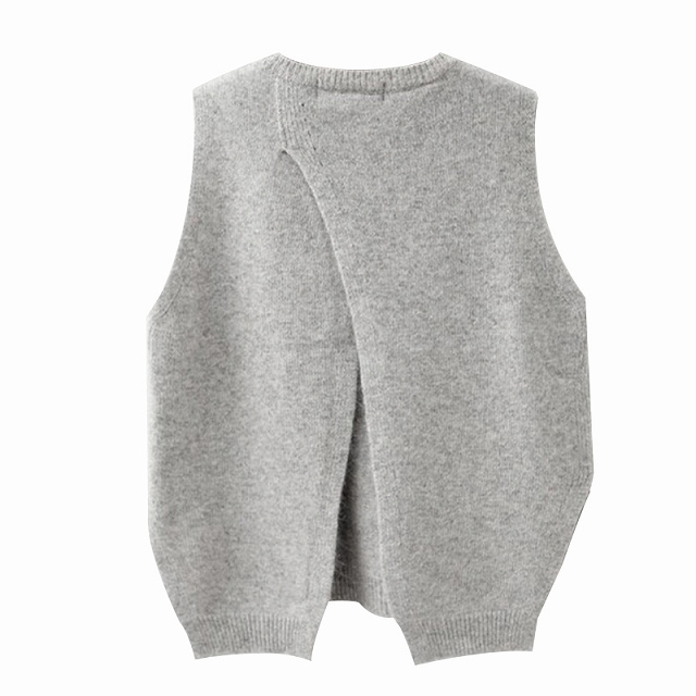 売り値 ベスト レディース ニットベスト 無地ニット リブニット ノースリーブ ニットベスト バックスリット クリアランス卸売り Ssl Daikyogo Or Jp