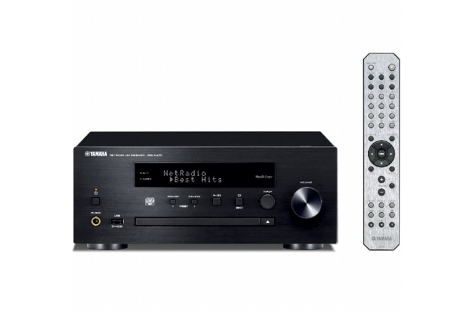 【極美品】 Yamaha CRX-N470 ネットワークCDレシーバー YAMAHA ネットワークCDレシーバー CRX-N470（B） ブラック ミニコンポ