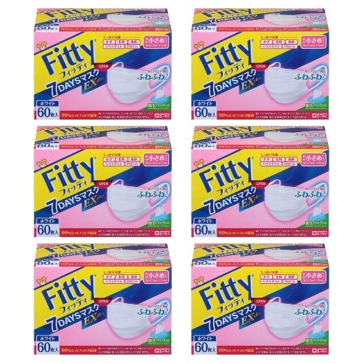タマガワエーザイ 玉川衛材 フィッティ 7DAYSマスク EXプラス ホワイト 60枚入 Fittyの商品画像
