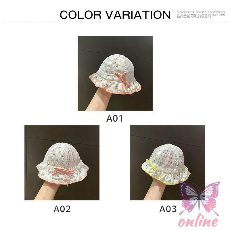  child hat girl Kids .. cord baby pretty 42~47cm travel floral print all season usually using sunshade hat uv child care . kindergarten folding 