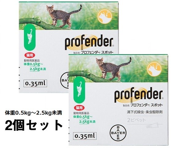 プロフェンダースポット 猫用（0.35ml×2ピペット）×2箱の商品画像