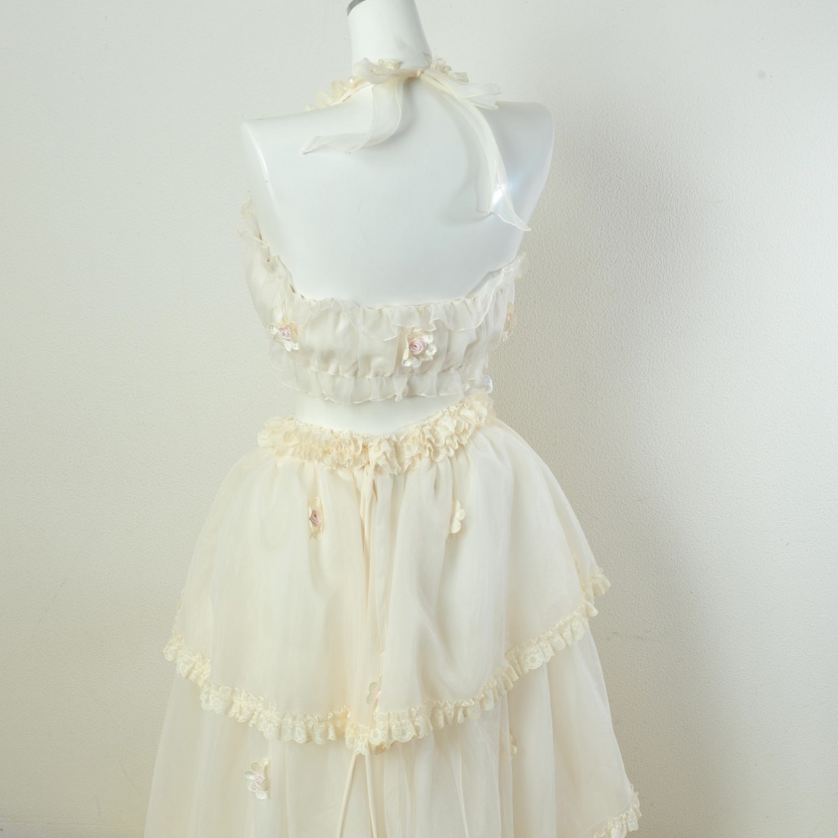  maternity - dress /..../MT-1IM/ rental / lady's /A line / free size / eggshell white /