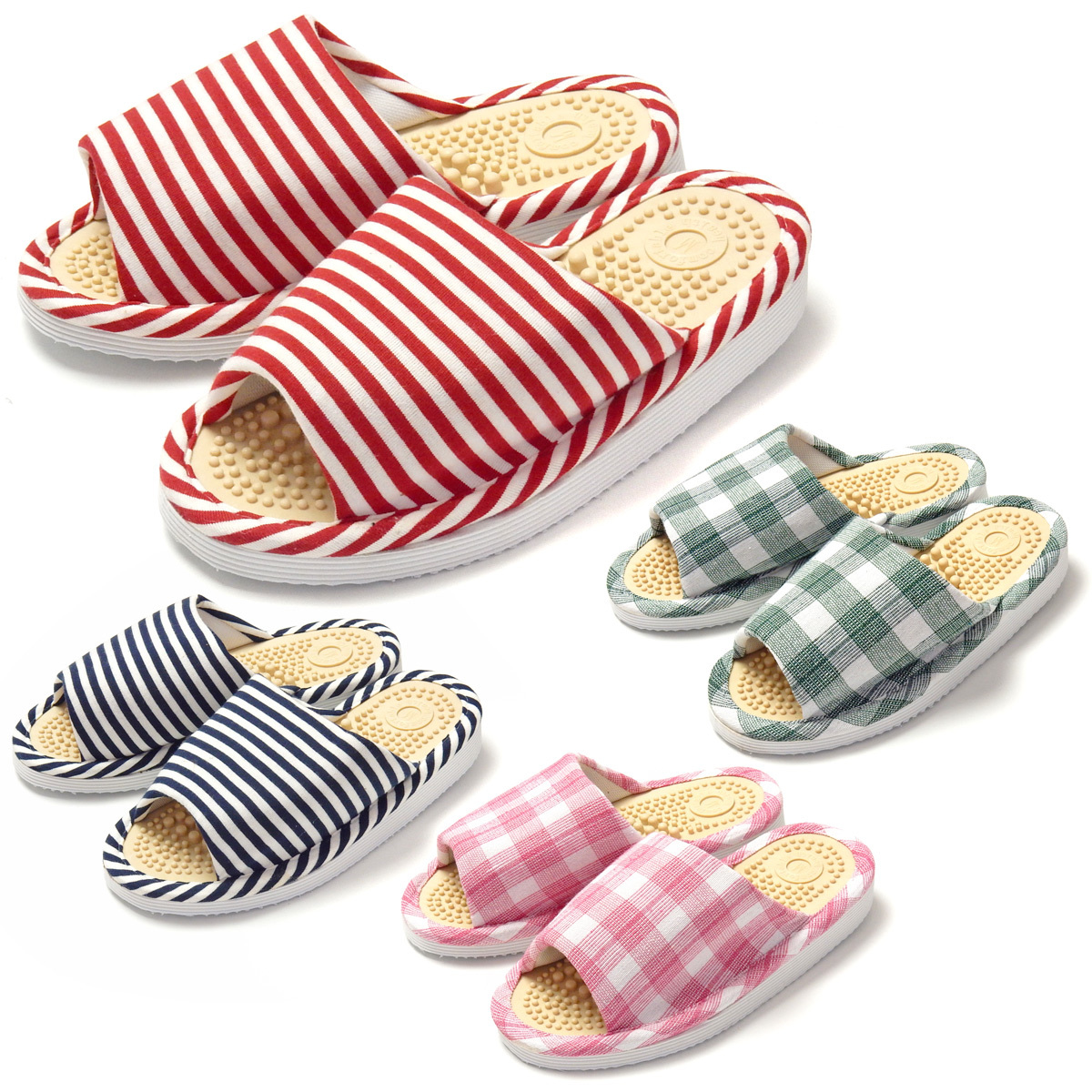 【取引中】 SLIPPER サンダル　チェック柄 onstyle_yg-0995