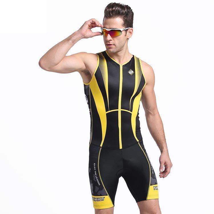 triathlon for Try suit men's triathlon suit contest wet suit large size for summer cycle wear bicycle road bike wear s