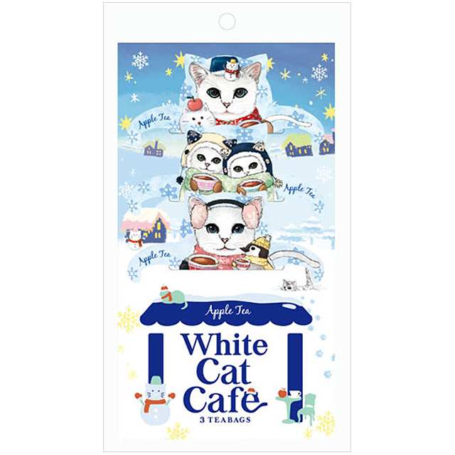  black tea tea flavor tea Japan green tea center white cat Cafe ( Apple tea )2gx3 sack go in 