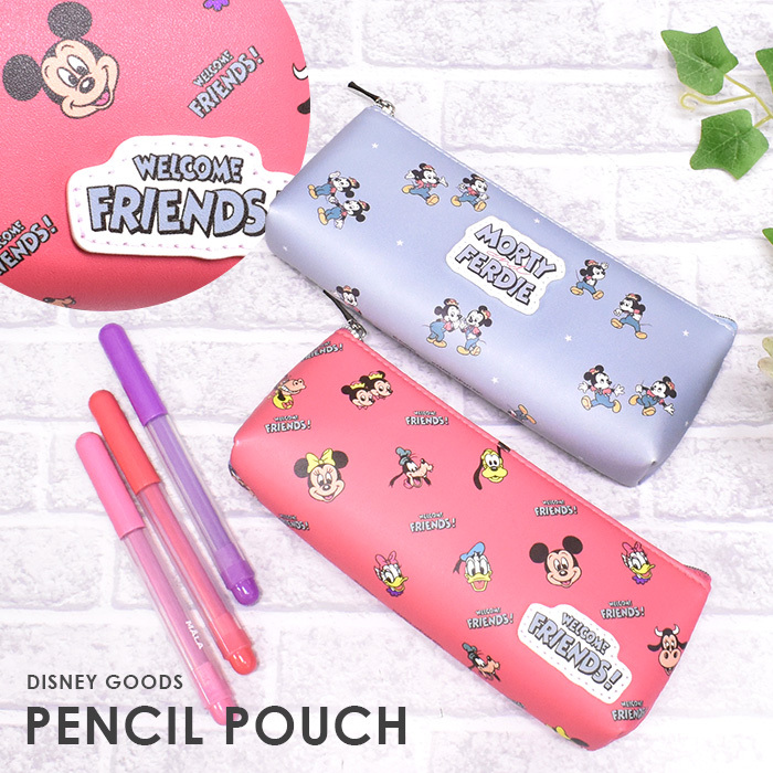 ペンポーチ ディズニーペンケース ペンケース ミッキー 文房具 レディース ピンク ブルー カラフル おしゃれ 人気 女の子 文房具 筆記用具 ペン ポーチ 4408 Opabinia 通販 Yahoo ショッピング