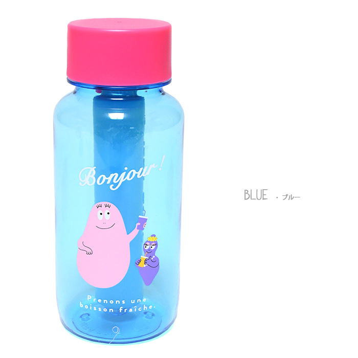 ミニ水筒 水筒 市販 クリアボトル クリア 透明 ピンク ブルー バーバパパ 高校生 お茶 プレゼント 中学生 キャラボトル コップ ギフト 小学生