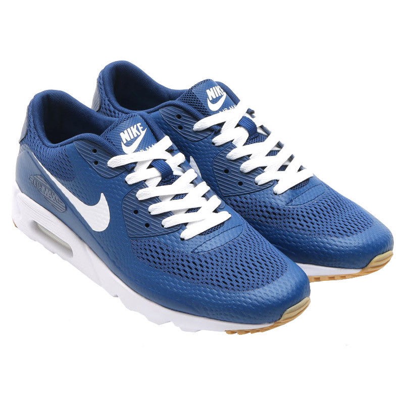 NIKE AIR MAX 90 ULTRA ESSENTIAL 819474-402 （コースタルブルー/コースタルブルー/ガムイエロー/ホワイト）  エア マックス エア マックス 90 メンズスニーカー