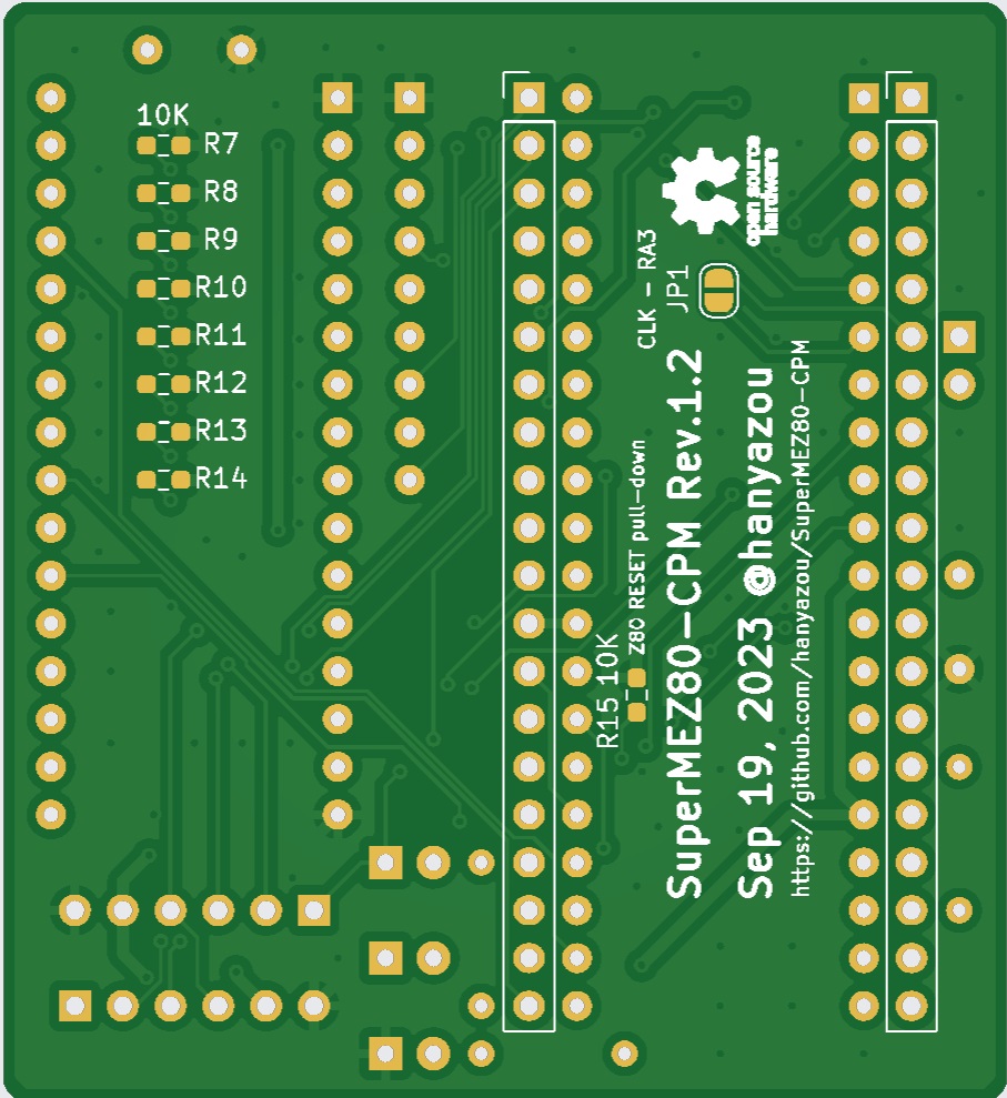 SuperMEZ80-CPM exclusive use printed circuit board 