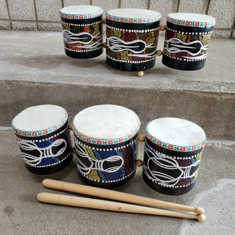 10001730 3 ream futoshi hand drum race futoshi hand drum drum timp ton Trio multi tam small futoshi hand drum percussion instruments 