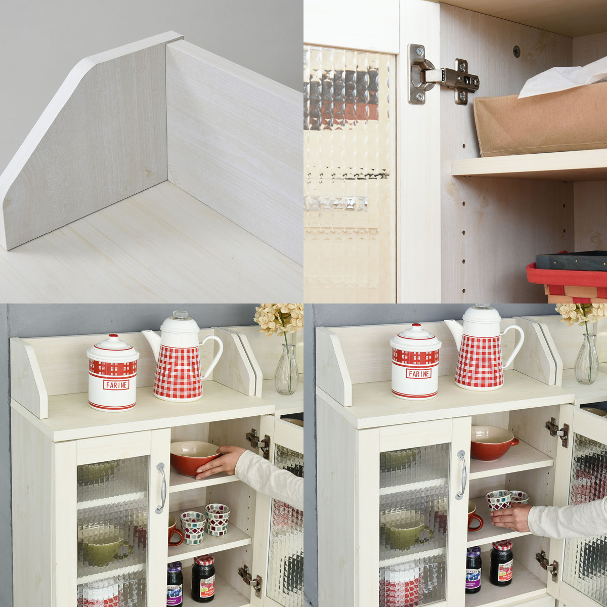 [ direct delivery ] counter under storage cabinet Country style thin type height 80 living cabinet width 60 ( white )[FLL-0062-WH][ free shipping ][TLB]* other commodity .. including in a package un- possible 