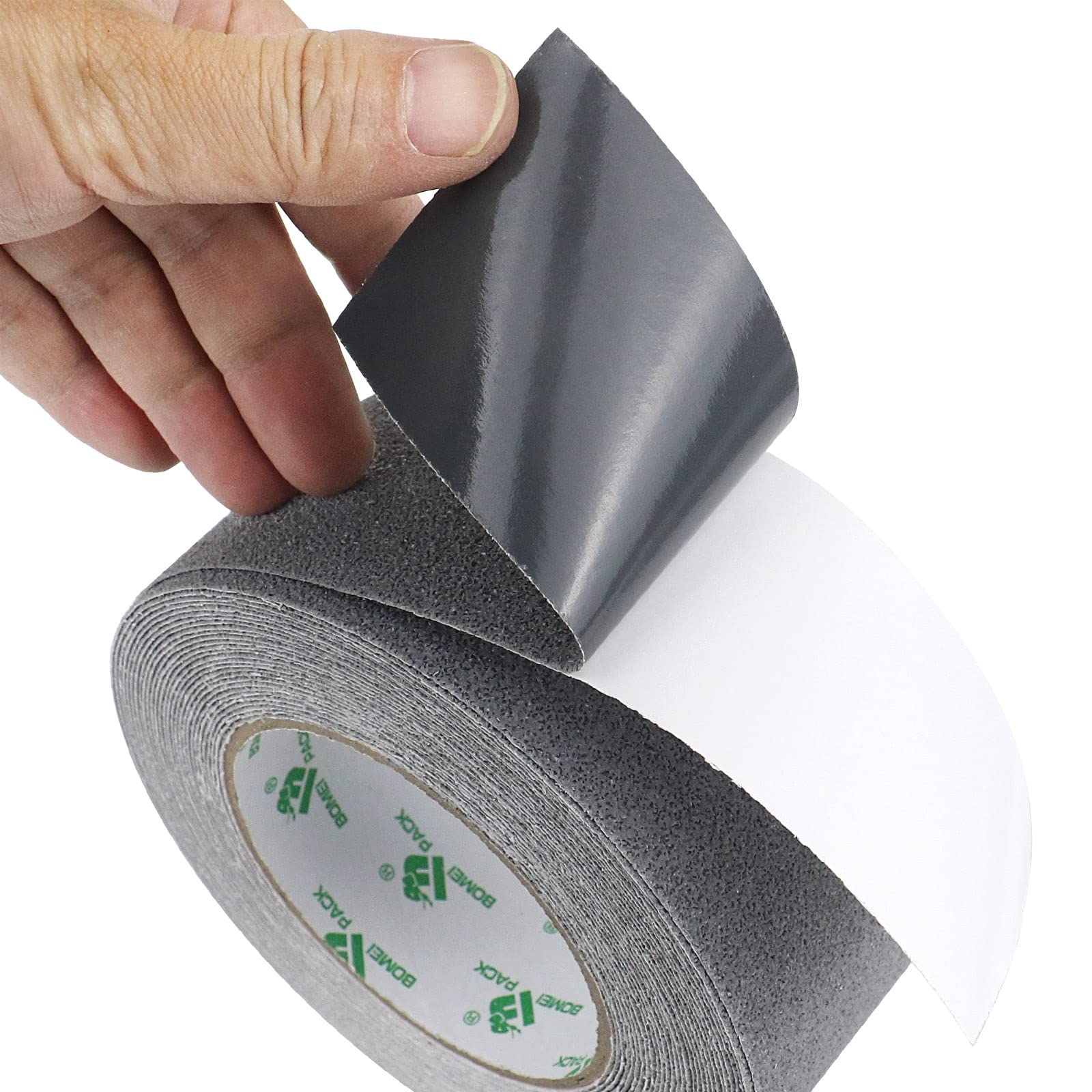 BOMEI pack slip prevention tape gray slip prevention tape PVC mineral particle type 50 millimeter meter * 5 meter waterproof stair outdoors indoor 