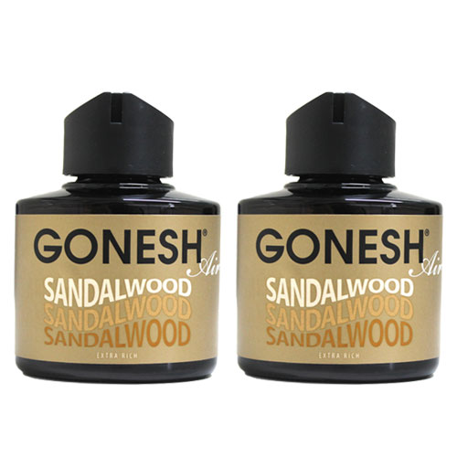 GONESH GONESH リキッドエアフレッシュナー サンダルウッド 74ml×2個 自動車用　消臭、芳香剤の商品画像
