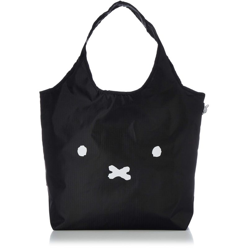 シフレ HAPI＋TAS エコバッグ 保冷保温 折りたたみ ミッフィー M ECO0416 B98（フェイスブラック）の商品画像