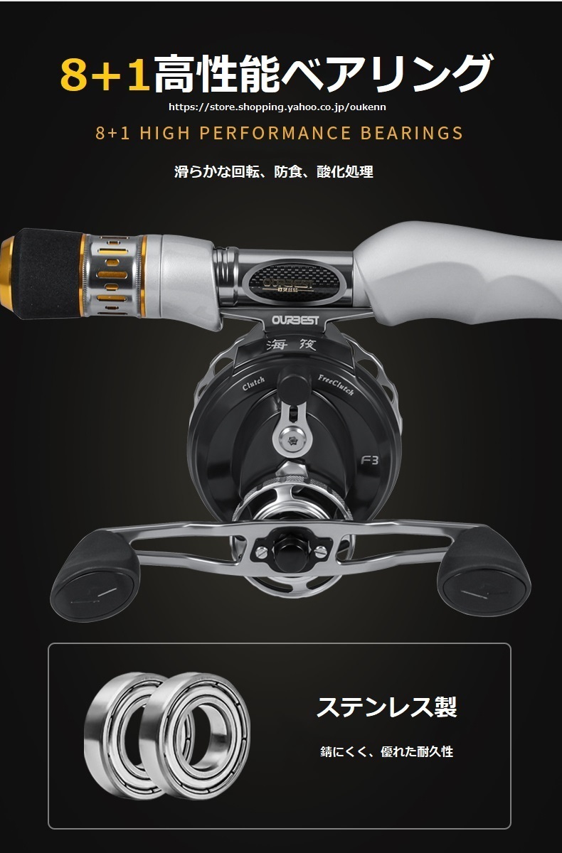 OURBEST drum reel sea . ice fishing spool fishing squid da reel carbon material sea bream dropping included hechi fishing Dan go fishing it takes fishing light weight outdoor goods 
