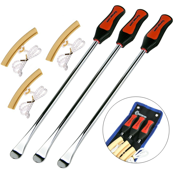 YFF long specification tire lever 3 pcs set . rim protector 3ps.@ exclusive use storage pouch attaching ODGT1-T022