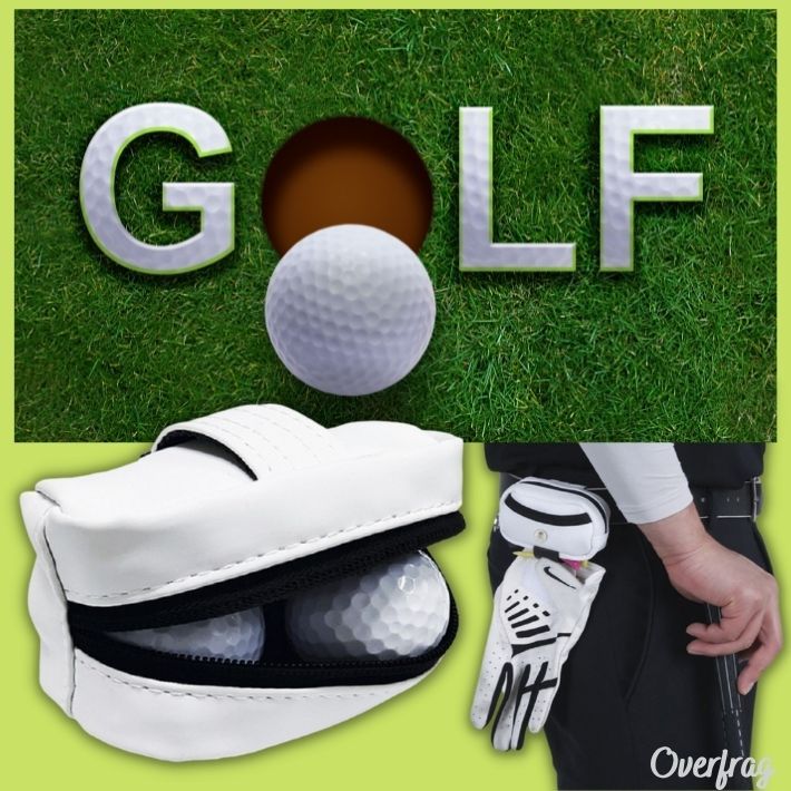  one Point Skull golf ball case 2 piece for ball holder tea holder ball pouch hook attaching waterproof 